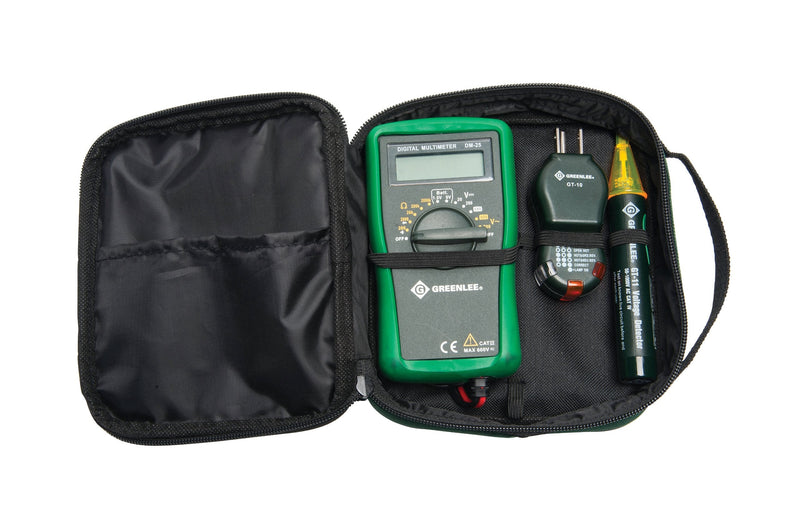 Greenlee - Electrical Kit-Basic (Tk-30A), Elec Test Instruments (TK-30A), 10 x 8 x 3", Black Basic Kit