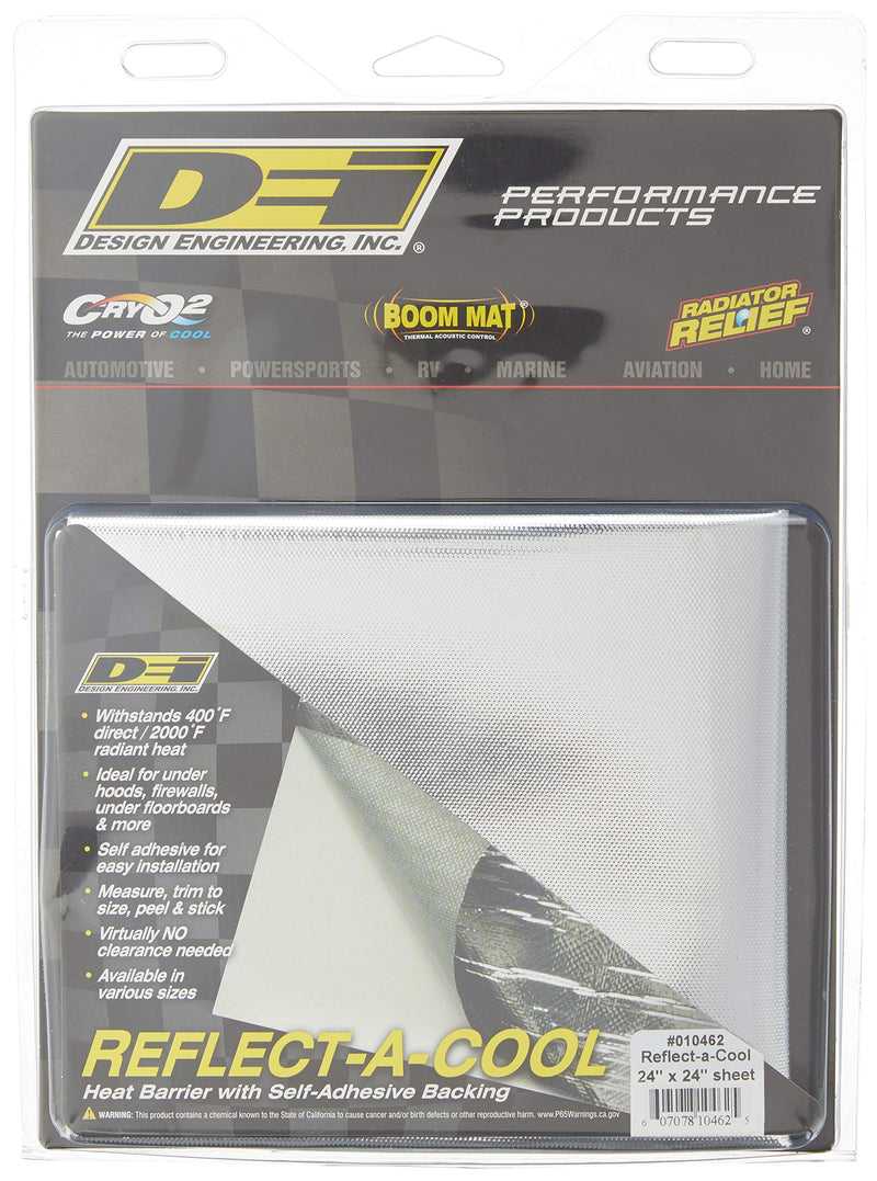 Design Engineering 010462 Reflect-A-Cool 24" x 24" Heat Reflective Adhesive Backed Sheets 24" x 24"
