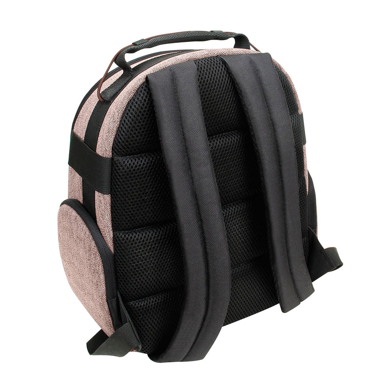 USA Gear Portable Camera Backpack for DSLR with Customizable Accessory Dividers, Weather Resistant Bottom and Comfortable Back Support - Compatible with Canon, Nikon, Sony, Fujifilm, and More (Brown) Compact Brown
