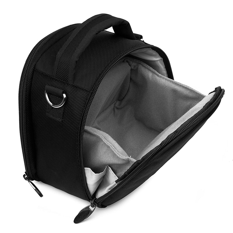 VanGoddy Laurel Onyx Black Carrying Case Bag for Sony Cyber-Shot, Alpha, E-Mount, A-Mount Series Camera's
