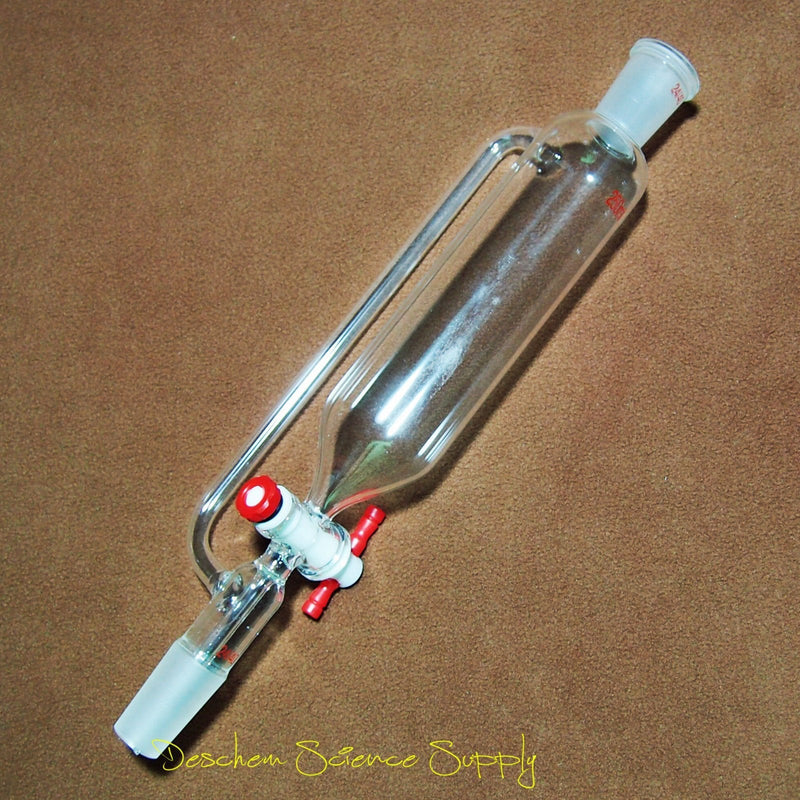 250ml 24/40 Glass Pressure Equalizing Additonal Funnel with PTFE Stopcock 250ml