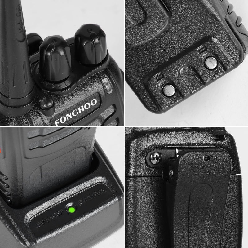 4 Pack Walkie Talkies for Adults Long Range Rechargeable Radio | 16 Channel Handheld Rechargeable 2-Way Radios walkie talkie cruise for Outdoor Hunting Family 4 Pack