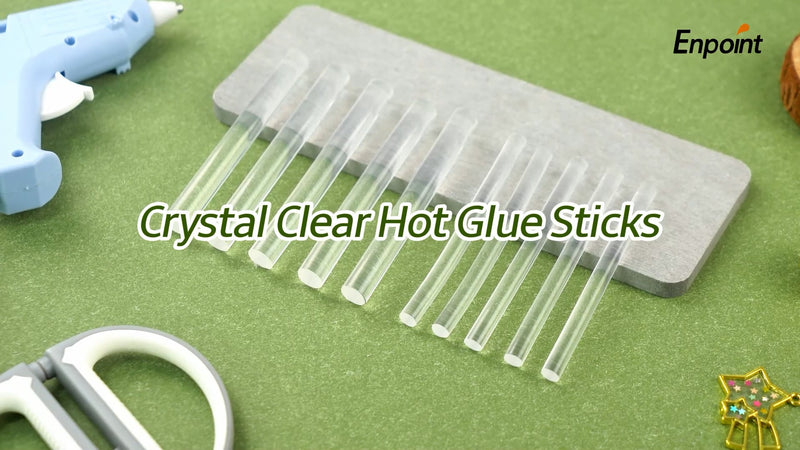 50 Pack Crystal Clear Hot Glue Sticks - 4" Long x 0.27" Diameter Mini Hot Glue Sticks for Fabric, Wood, Metal, Glass, Plastic, Floral 50 Pack/0.27x4 inch