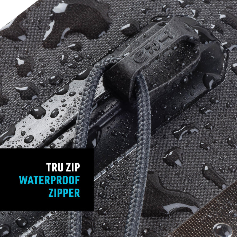 Nite Ize RunOff Waterproof Travel Pouch with TRU Zip - Dry Pouch for Phone & Travel Necessities - Touchscreen Friendly - Waterproof with Reliable Zipper - Charcoal, Small
