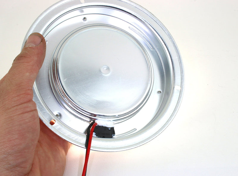 LED Dome Light - High Power 6" LED Downlight - 12VDC - Waterproof - 180 Lumen - Fixed Mount with Rocker Switch - for Home, Auto, Truck, RV, Boat and Aircraft