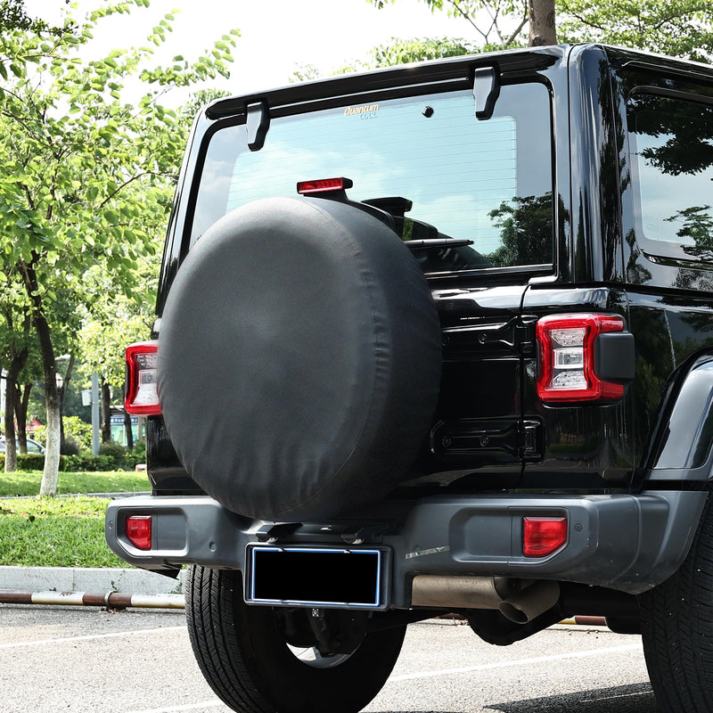 Moonet 27-29 inch Spare Tire Cover Thickening Leather Universal Fit for Jeep, Trailer, RV, SUV, Truck, Tough Tire Wheel Soft Cover (Fits Entire Tire Diameters 27-29 inch) Fits for Tire Diameters 27"-29" Black