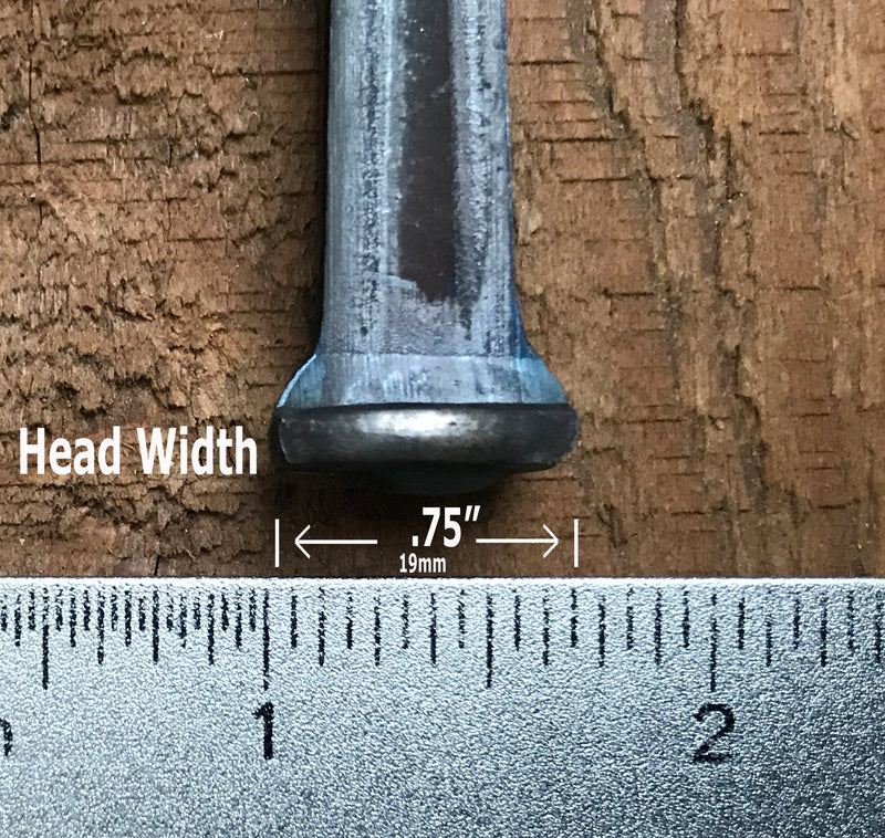8"- Steel Square Common Rose Head STANDARD-80d Nails (5-Nails)