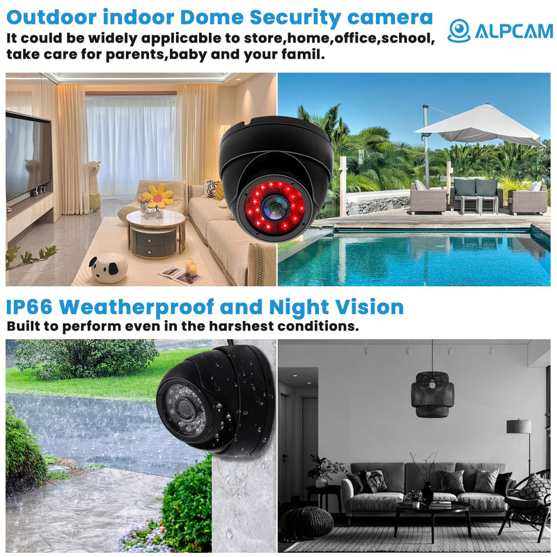 USB Camera Security Camera Outdoor Dome USB Webcam, 720P Day & Night Vision USB Camera for Computer, Waterproof Camera with IR LEDs for Car Park Baby Monitor Home Surveillance 720P Dome Camera