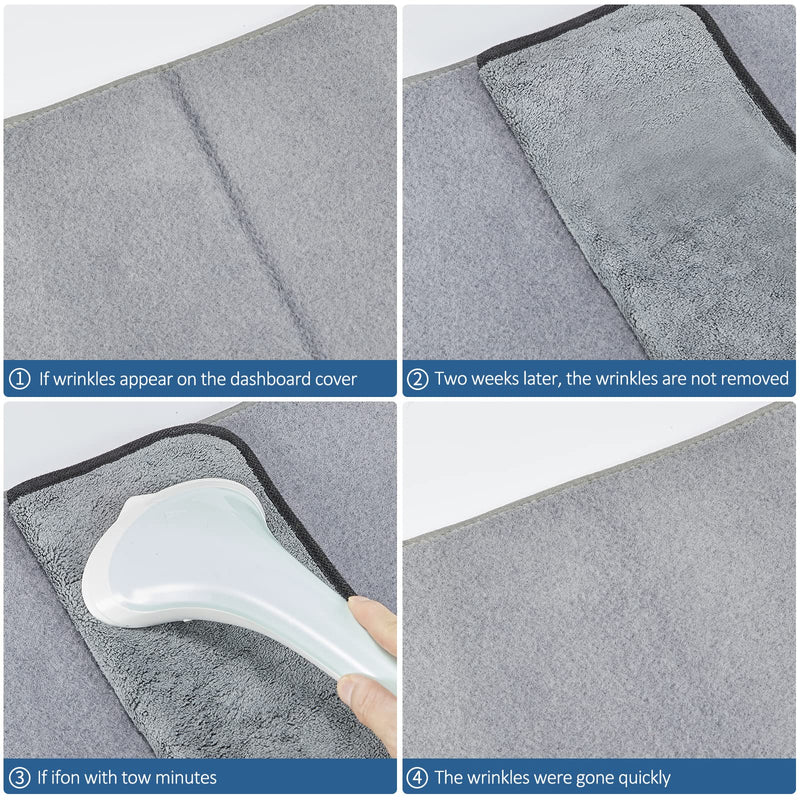 Dashboard Dash Cover Mat Carpet Compatible with 2007-2011 Toyota Camry(Grey)