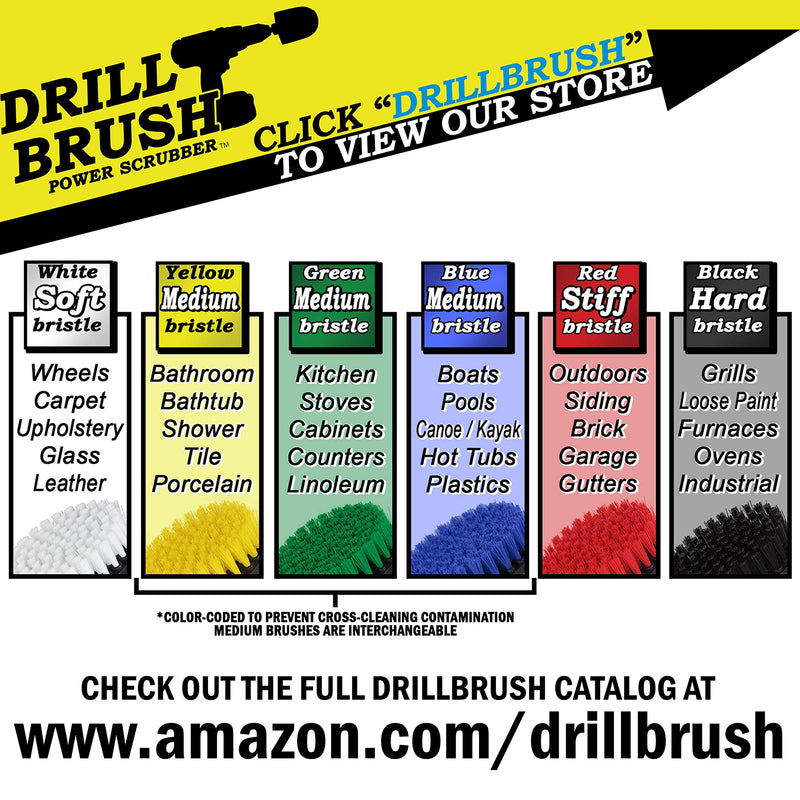 Drill Powered Kitchen Cleaning Supplies - Kitchen Scrubbing Accessories - Drill Brush Household Cleaner - Oven Cleaning Tool - Stovetop Scrubber Brushes - Kitchen Sink Scrub Brush - Frying Pan Brush Green