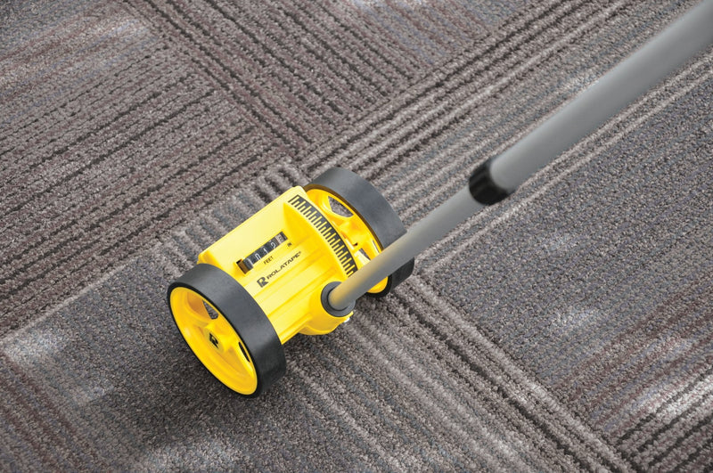 ROLATAPE RT204 Dual 4-Inch Measuring Wheel - Accurate Distance Measurement Tool, Lightweight & Durable, Ideal for Construction, Landscaping, and DIY Projects - Yellow 4" Dual Wheel