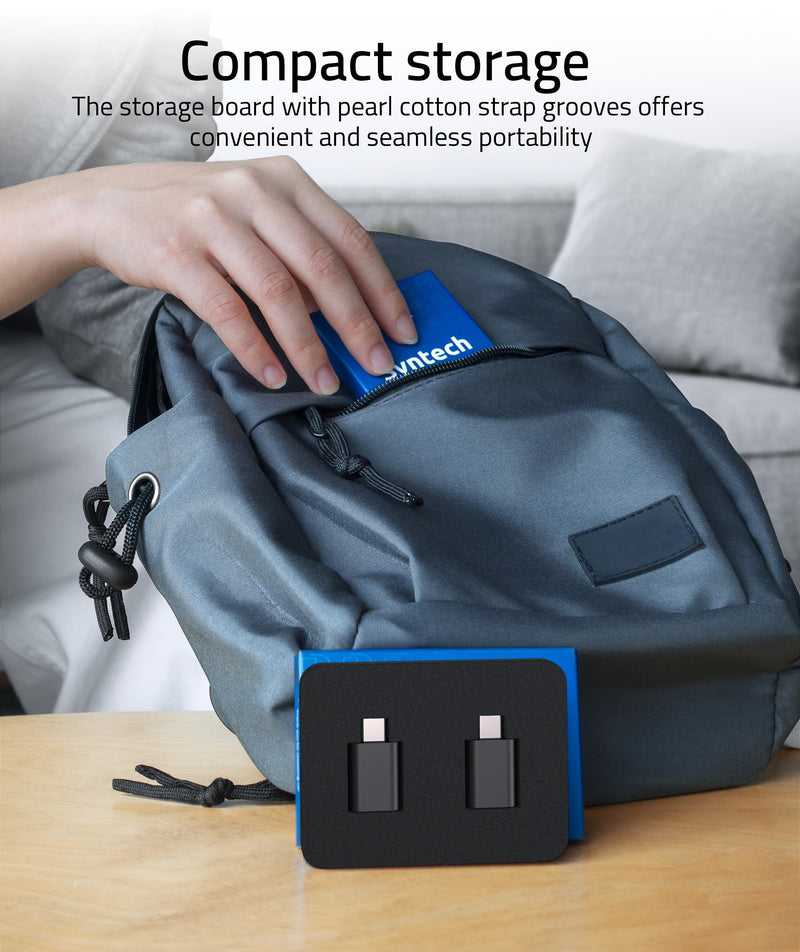 Syntech USB C to USB Adapter Pack of 2 USB C Male to USB3 Female Adapter Compatible with iPhone 15 Pro Max MacBook Pro Air 2023 iMac iPad Mini Pro, Other Type C or Thunderbolt 4/3 Devices, Space Black