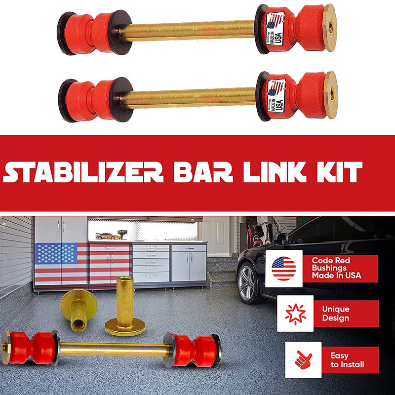 (2) Front Suspension Stabilizer Bar Links For Silverado Escalade Tahoe Sierra Yukon K700538 K700432