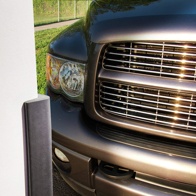 urbanhouse Ultra High-Density Heavy Duty Corner Guard Edge Protector & Bumper for Parking Garages, Workshops and Warehouses - Dark Grey, 24 Inches - 1 Each Large
