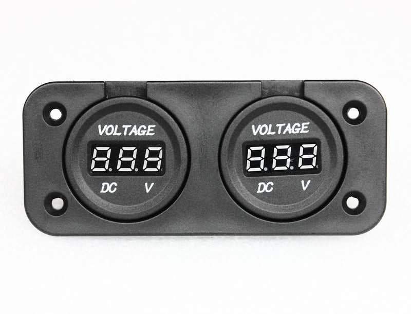 Bandc Dual LED Digital Battery Volt Gauge for Car/Boat/ATV/utv/Camper/caravans