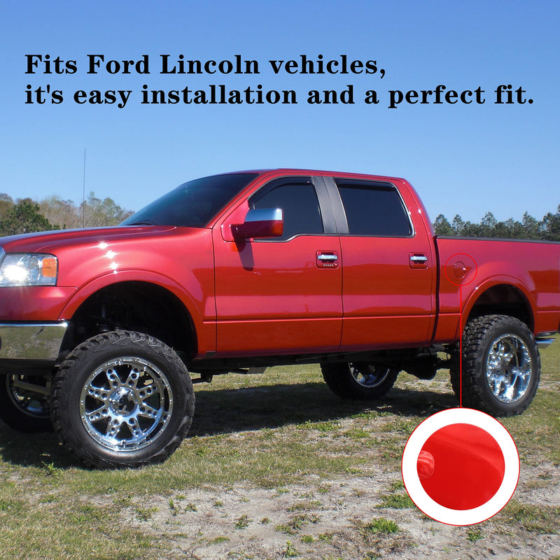 Replace 4L3Z-99405A26-EAA Red Gas Tank Cap - Ford F-150 (2004-2008) & Lincoln Mark LT (2006-2008) Side Fuel Door