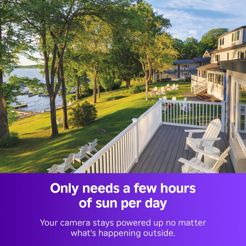 Roku Solar Panel USB-C 2025 for Roku Battery Camera and Battery Plus Only - IP65 Weather Resistant Solar Charger for Driveway, Backyard, & Porch with 360° Swivel Mount - Smart Home