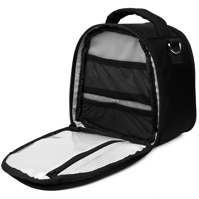 VanGoddy Laurel Onyx Black Carrying Case Bag for Sony Cyber-Shot, Alpha, E-Mount, A-Mount Series Camera's