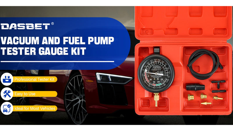 DASBET Vacuum and Fuel Pump Tester Gauge Kit