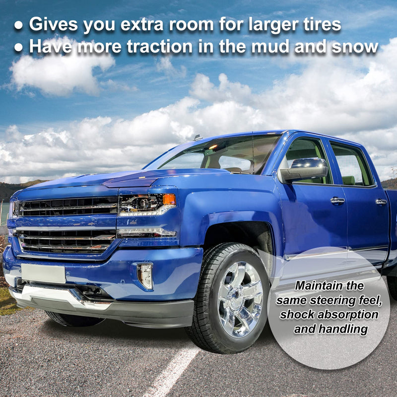 X AUTOHAUX 1 Inch Front Leveling Lift Kit Suspension Spring Strut Spacer Lift Spacers for Chevrolet Silverado 1500 for GMC 1500 2007-2019