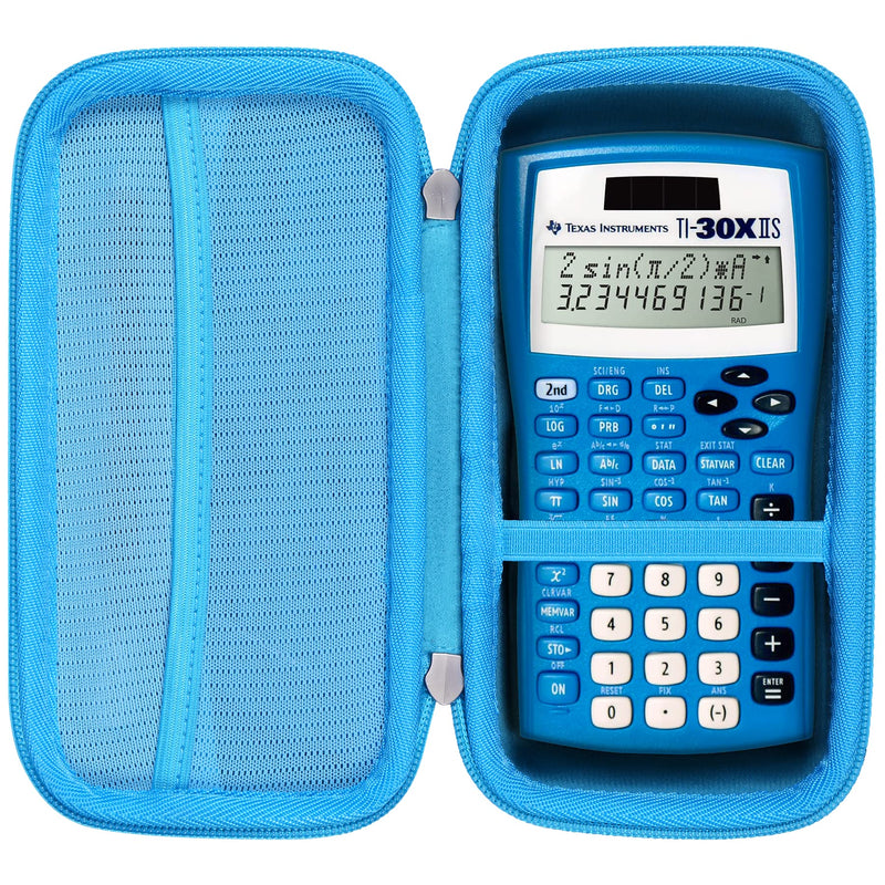 Khanka Hard Travel Case Replacement for Texas Instruments TI-30XIIS Scientific Calculator, Case Only (Blue) Blue