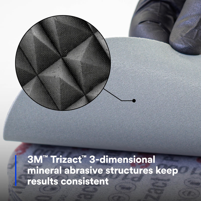 3M 02091 Trizact Hookit 3 inch P1000 Grit Blending Disc , Gray 3 in