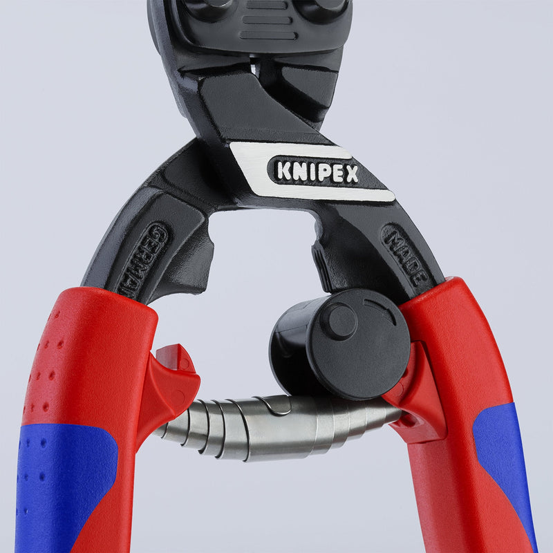 KNIPEX 71 32 200 High Leverage CoBolt Cutter with Notch and Spring, Comfort Grip Handles