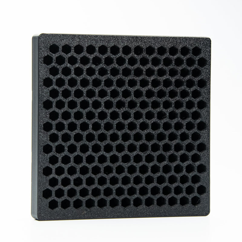 BOB'S TOOL COMPANY | Modular 1/4” Hex Bit Organizer System | 202-Slot Screwdriver/Driver Bit Holder for Toolbox & Workbench Storage | Gridfinity Compatible (Black, 126 mm x 126 mm) 202 Hex Slots - 126 mm x 126 mm Black