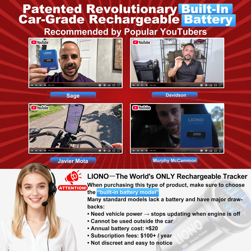 2026 NEW Car GPS Tracker for Vehicles with Rechargeable Battery | Compatible with iOS & Android, Anti-Theft Car Locator, Parking Finder, No SIM Card, No Monthly Fee 1 Pack · 𝗔𝗺𝗮𝘇𝗼𝗻 𝗖𝗵𝗼𝗶𝗰𝗲