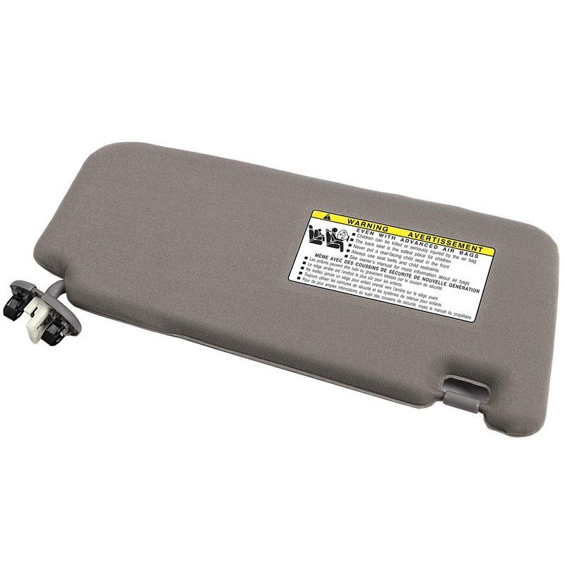 Ezzy Auto Gray Left Driver Side Sun Visor fit for Toyota Camry with Sunroof and Light 2007 2008 2009 2010 2011
