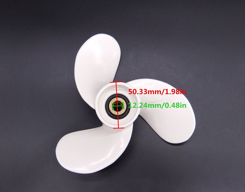 SouthMarine Boat Engine 7 1/4X6-BS 6L5-45943-00-00 F2.6-03010000 Propeller for Yamaha Parsun Makara 2.5HP 3HP 4HP 5HP F2.5A 3A Malta Outboard Motors 7.25x6