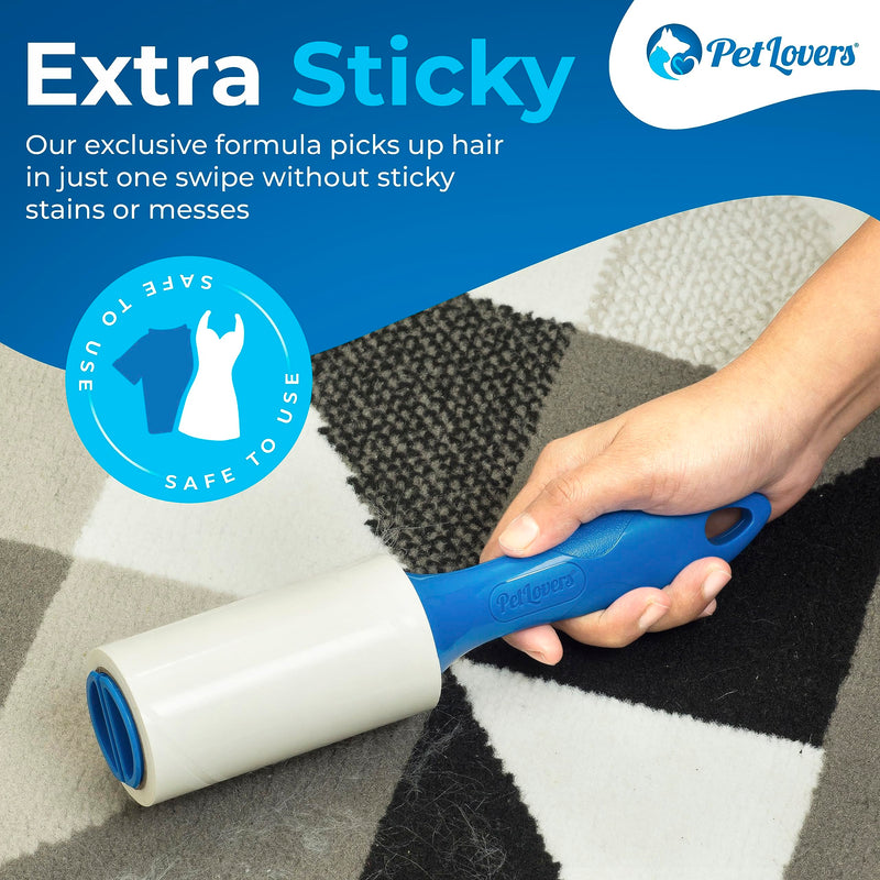 PetLovers Lint Rollers for Pet Hair Extra Sticky 420 Sheets - Lint Remover for Clothes 6 Pack
