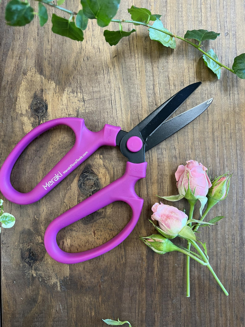 Garden Pruning Scissors Carbon Steel Blades 7.6 Inch Bougainvillea - Hot Pink 7.6 inch Hot Pink