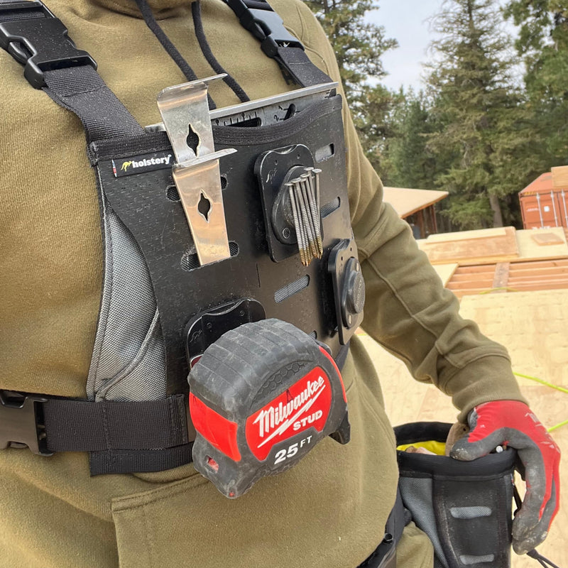 Holstery TapeMaster | Clip-On Tape Measure Holder - Low-Profile Measuring Tape Holster for Your Belt, Tool Bags, Pockets, or Pants TapeMaster Pro