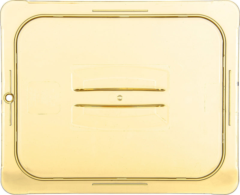 Carlisle FoodService Products Lid with Handle for Half Size High Heat Food Pan, 12.75" x 10.38", 1 Count, Amber Half Size 1 pack