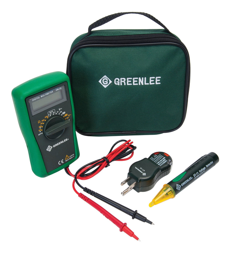 Greenlee - Electrical Kit-Basic (Tk-30A), Elec Test Instruments (TK-30A), 10 x 8 x 3", Black Basic Kit