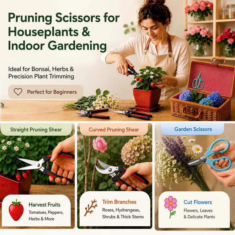 Repotting Mat and Planting Tools for Indoor Plants with Pruning Shears, Wicker Basket for Succulents and Houseplants, Plant Gift for Women and Men