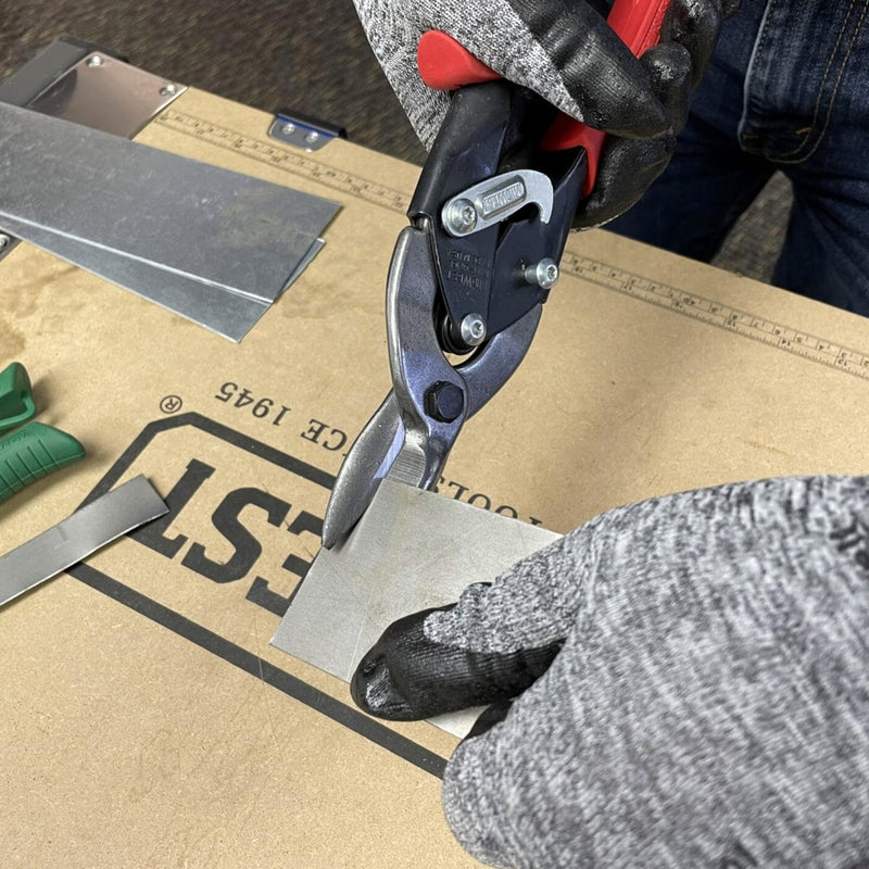 MIDWEST Special Hardness Aviation Snip - Left Cut Regular Stainless Steel Cutting Shears, Made in the USA - MWT-SS6716L