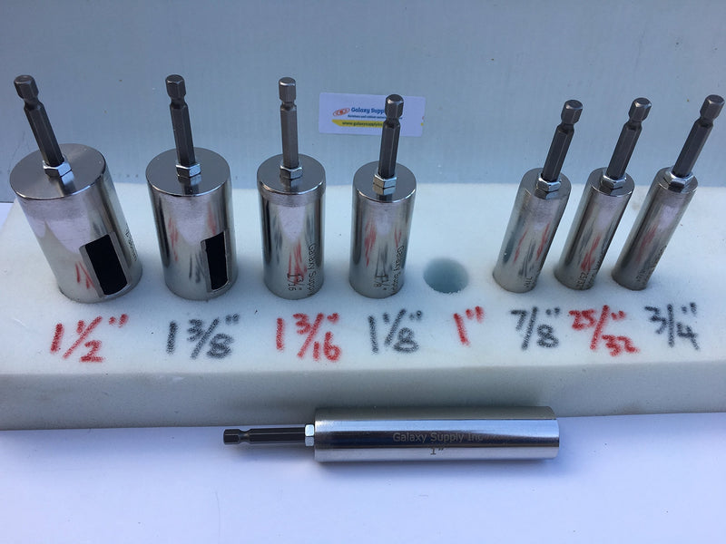 Foam Hole Cutter 1-1/2"=38mm Diameter, Stainless Steel, 1 Count