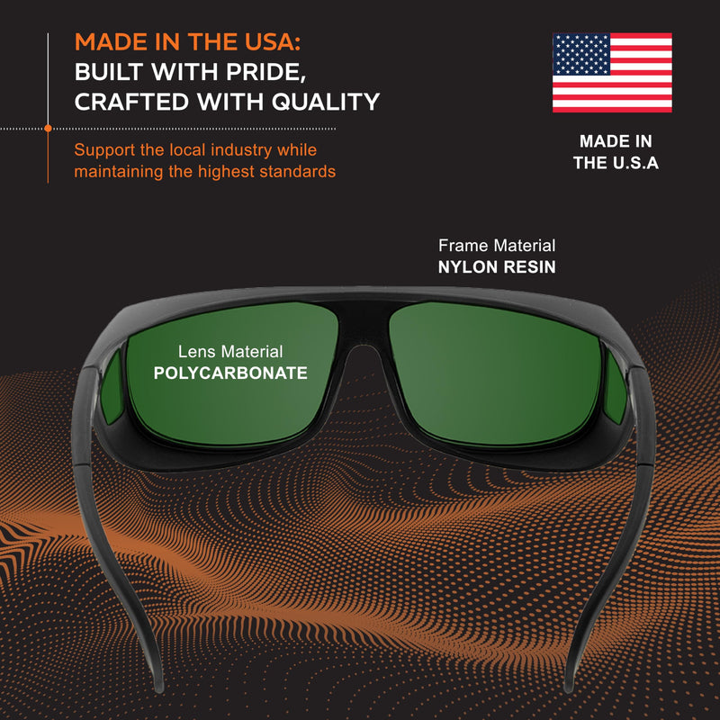 NoIR IPL Safety Glasses, Fitover Protective Eyewear for Women and Men, Ideal for Aesthetic, Forensic and Non-coherent Applications, CE-Certified 190–1800nm 3pl_38 (Fitover)