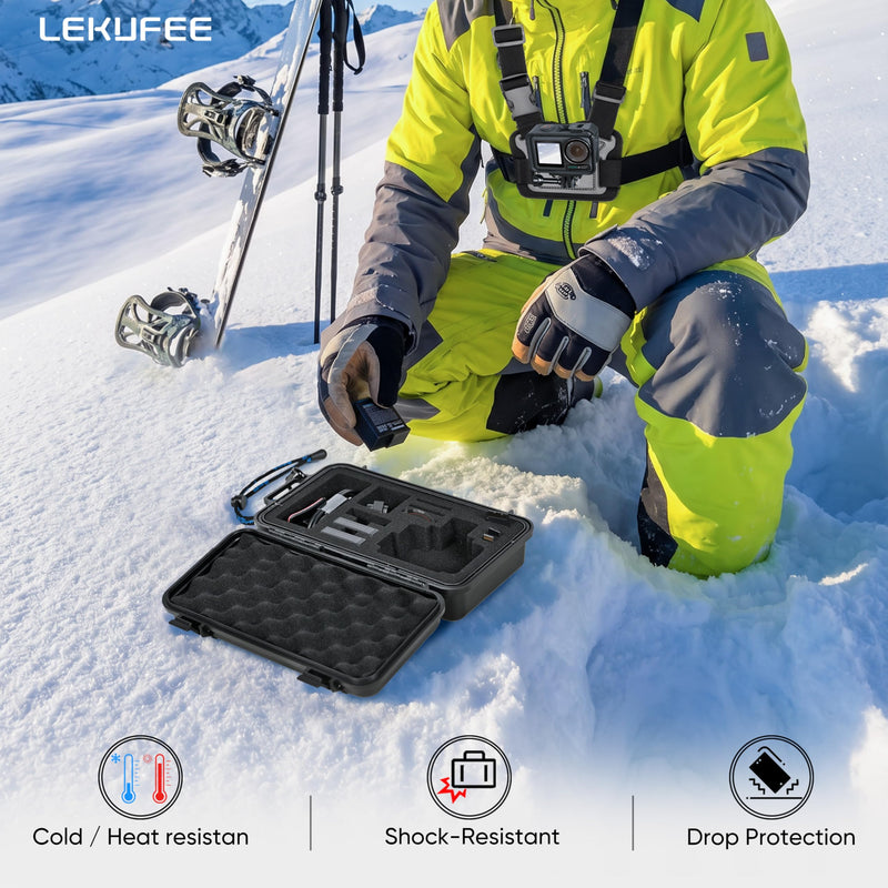 Lekufee Waterproof Hard Case for Xtra Edge Pro/Xtra Edge Camera, and Accessories(Case Only)