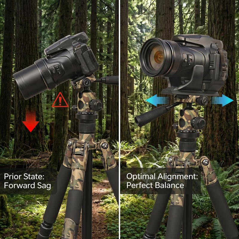 Arca Swiss Quick Release Plate Fit for Nikon P1000 P1100 Base Mount | Advanced polymer brackets; Extended balance supports; Stability grip bases; Telephoto tripod accessories