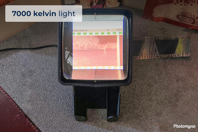 Photomyne 35mm Slide Viewer – 3X Magnification LED Light | Rediscover Every Slide in Vivid Detail