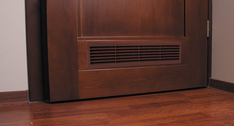 AWENTA 18" x 5" Inch Two Sided White Door Air Vent Cover - Door Vents for Interior Doors - Universal Furniture Ventilation Guard- Register for Bathroom, Bedroom, Garage, Kitchen, Furniture