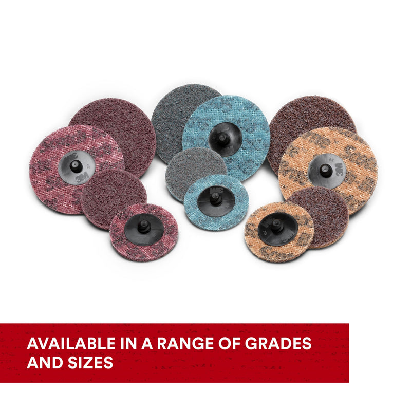 Scotch-Brite Roloc Surface Conditioning Disc, TR 07516, 2 in x NH S SFN, 25 per Carton 2 inches