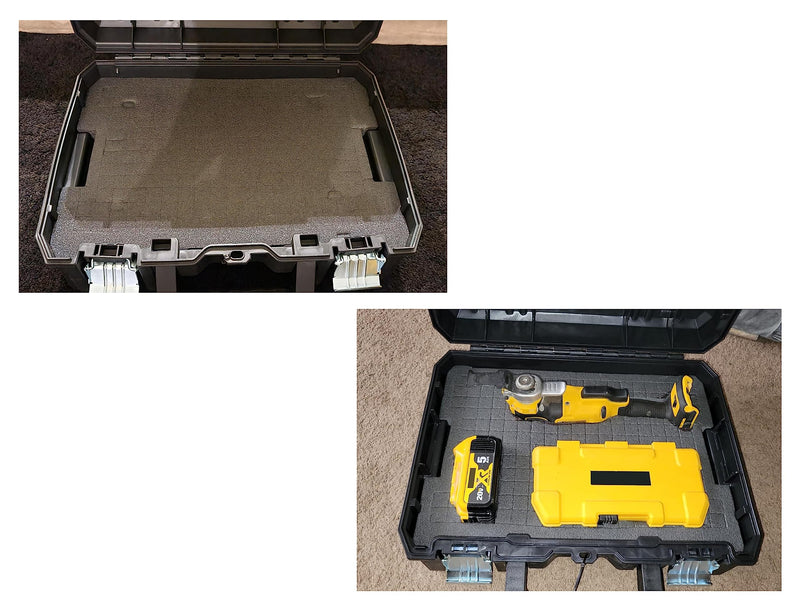 DWST88801 tool Organizer Foam Insert for DeWalt tstak packout foam inserts DWST17808, DWST17807, DWST17805(2Pcs)