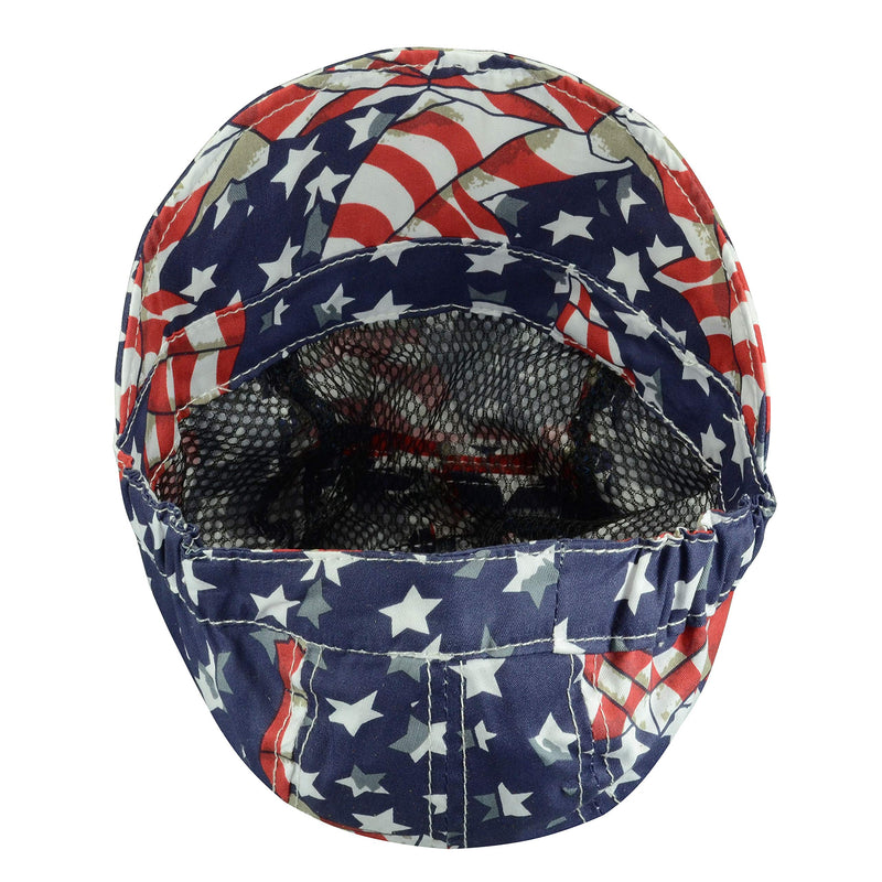 RIVERWELD Welding Cap Pure Cotton Mesh Inside Liner for Welders Match Welding Helmet American Eagle Color Head Protection Flag 3
