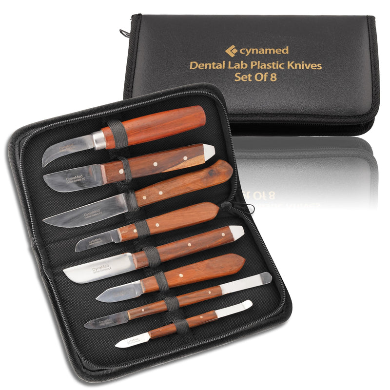 Dental Fahenstock Large, Small Knife, Cynamed Plaster Alignate Spatula and Knife Mixing Modeling Labratory Restorative Instruments (8) 8