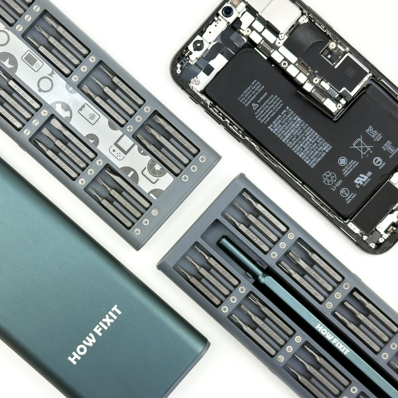 HowFixit PRO 48 Bit Precision Screwdriver Set for iPhone, Smartphone, MacBook, Laptop, Tablet, Camera, Switch, PS5, Xbox, Game Console & Controller Repair