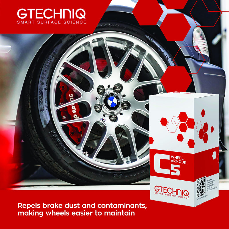 Gtechniq Wheel Sealant Long Term C5 Wheel Armour 15ml 0.5 Fl Oz / 15 ml